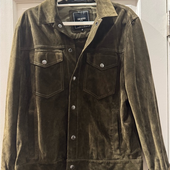 Todd Snyder Green Suede Dylan Jacket - Picture 6 of 7